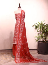 Bin Saeed Digital Printed Cotton 3 Piece Unstitched Suit BS25DPC D-174